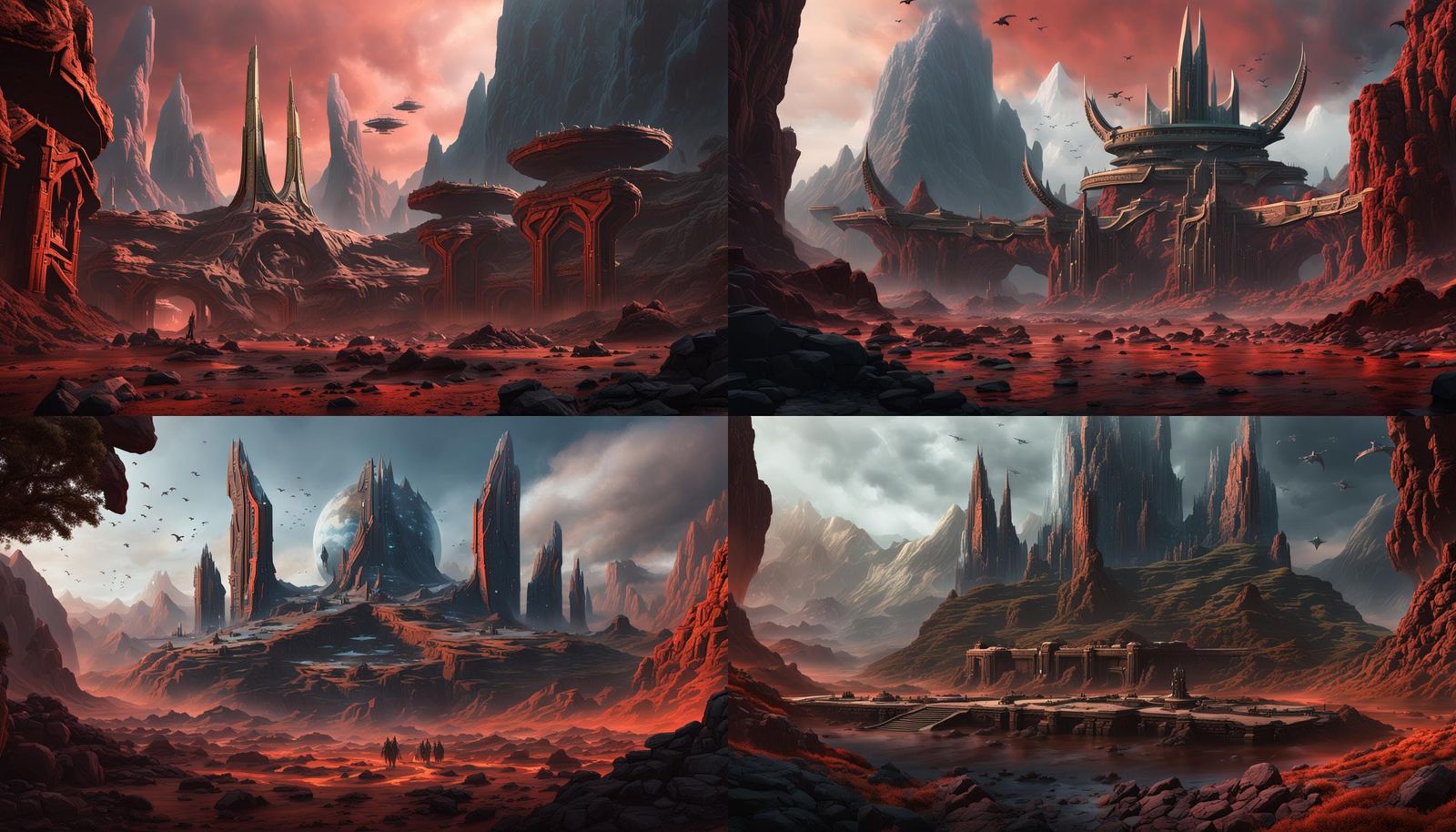 Klingon Warrior in Detailed Matte Painting