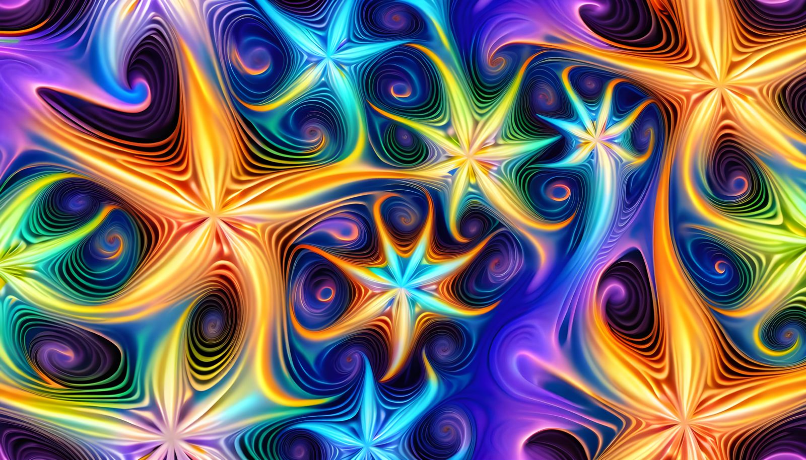 Iridescent Plasma Stars Emerge from Deep Vortex