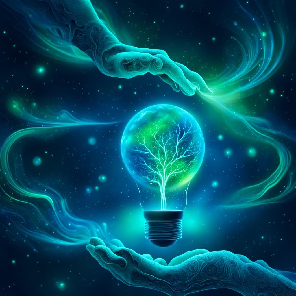 Cosmic Earth: A Visionary Astral Illustration