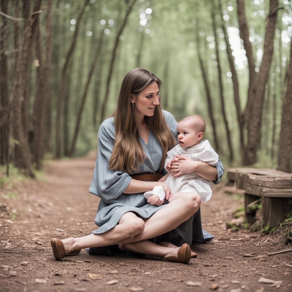 Time Traveler Shares Baby With Younger Self