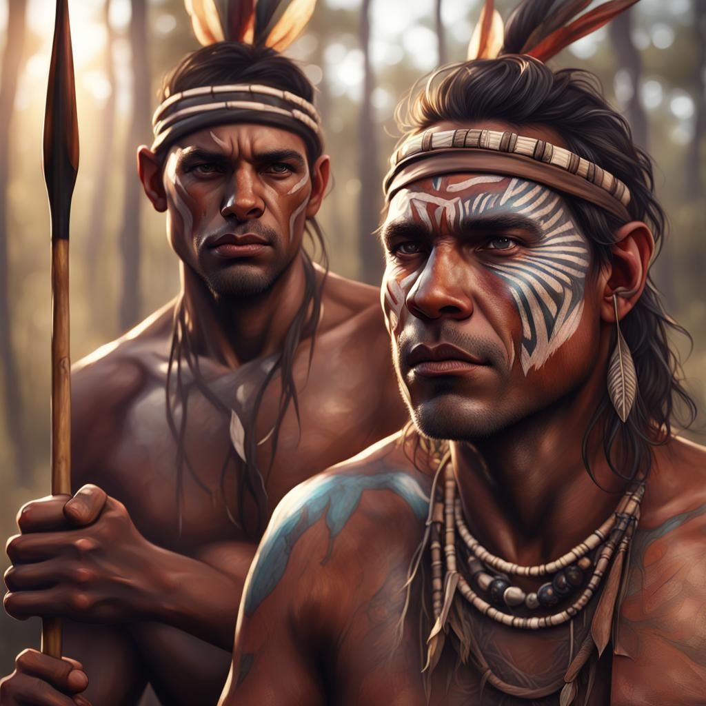 Indigenous Hunters in the Australian Bush
