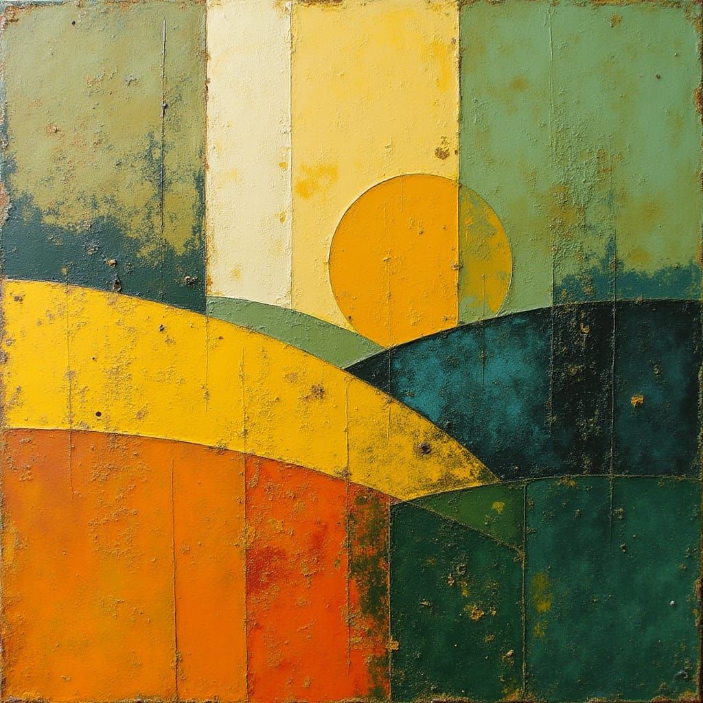 Tribal Farm Print with Comquis, Galhos, and Folhagens in Bol...