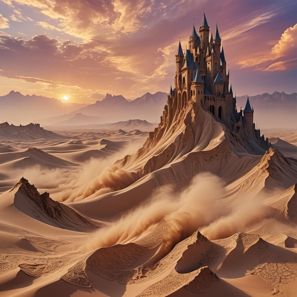 Sandstorm Goddess at Desert Keep Sunset