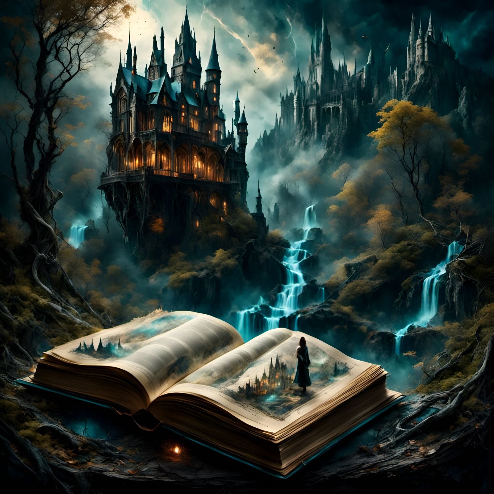 Dark Fantasy Book Portal to Harry Potter World