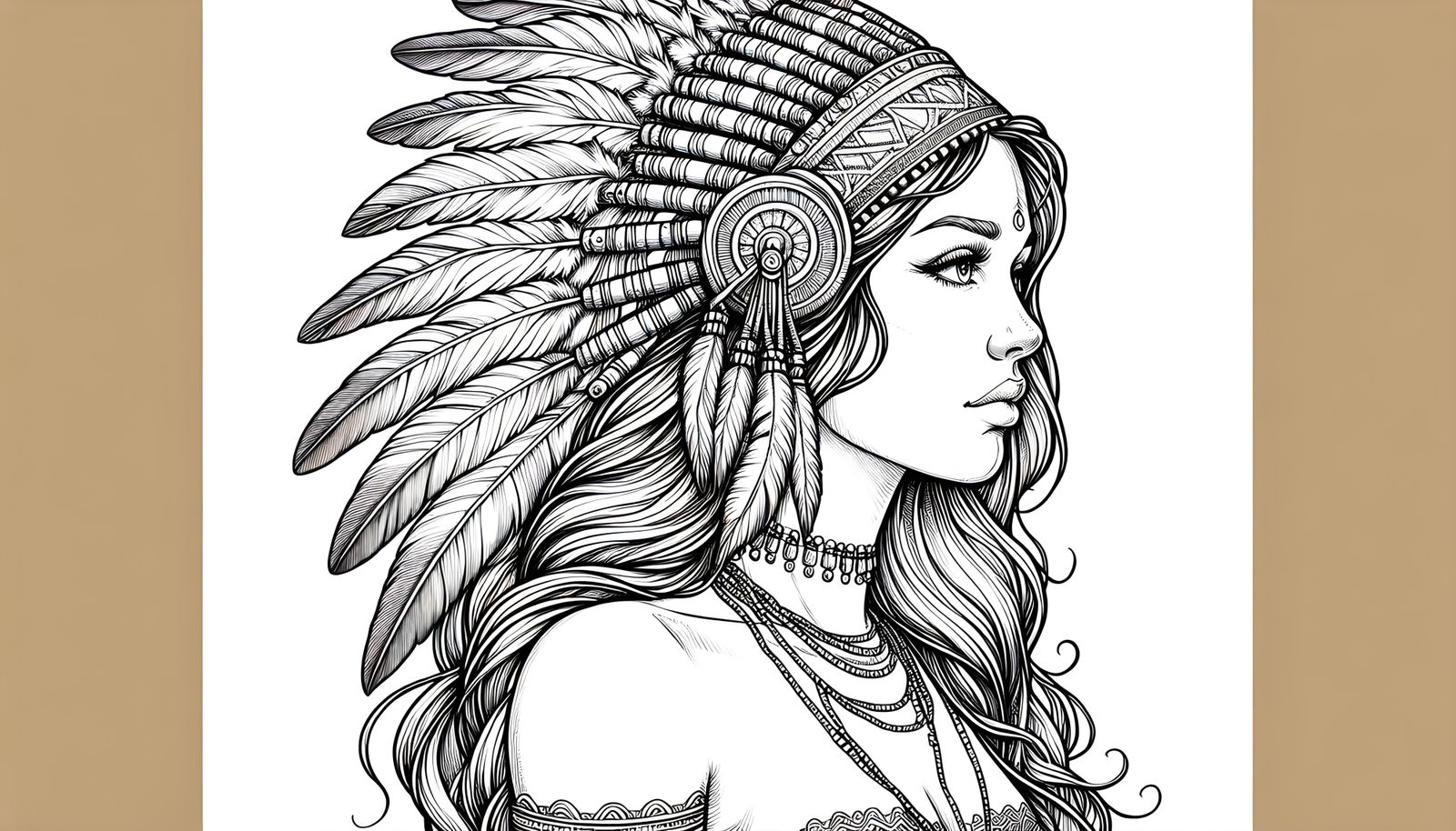 Native American color-book