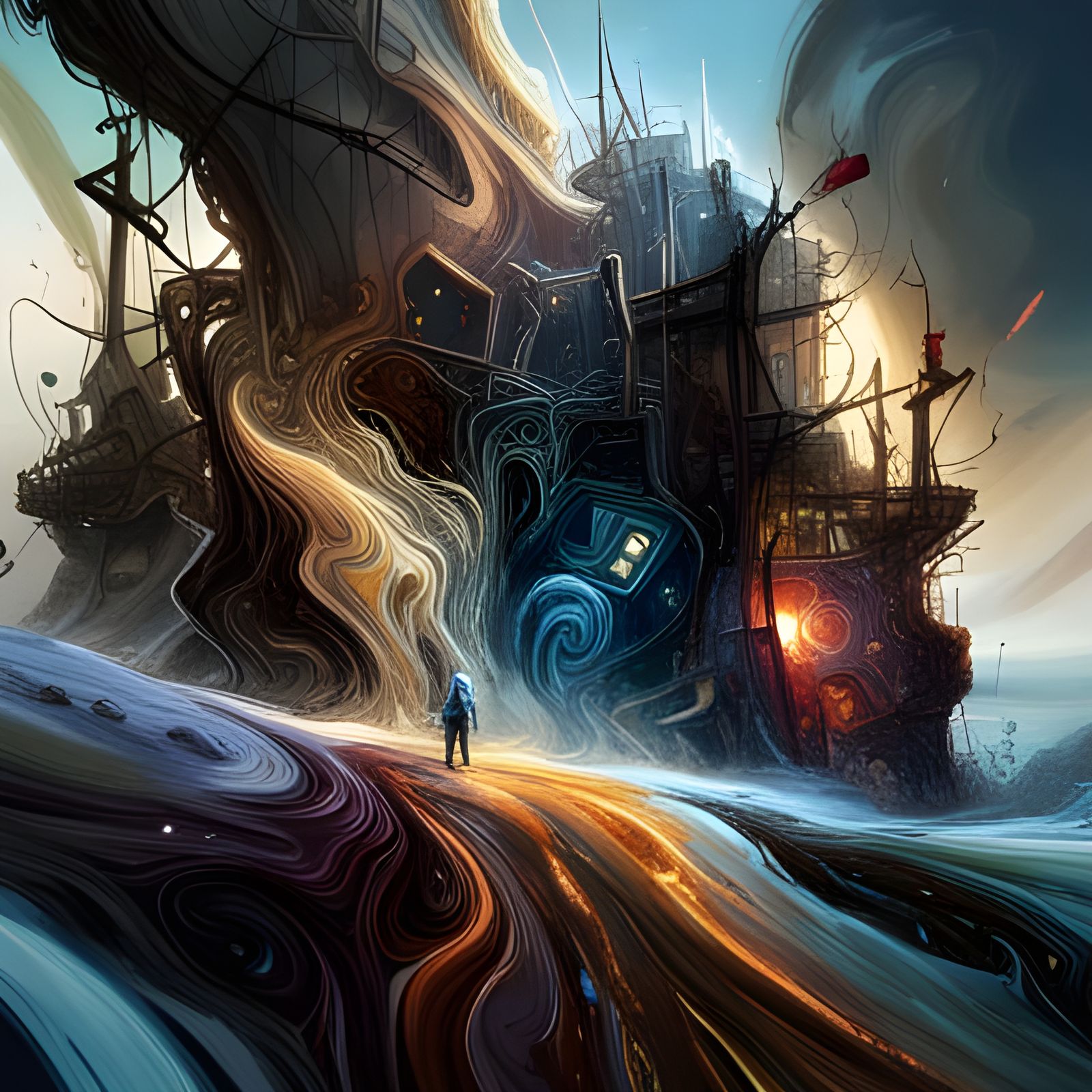 Breathtaking Abstract Art with Magical Particles