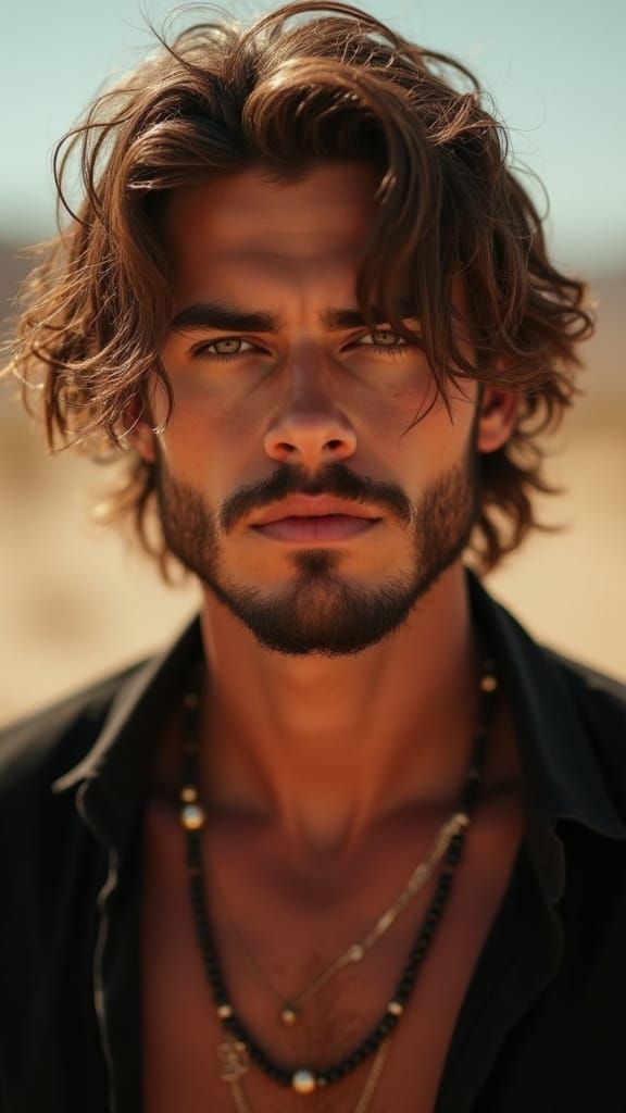 Strikingly Handsome Man: Hyper-Realistic Cinematic Portrait