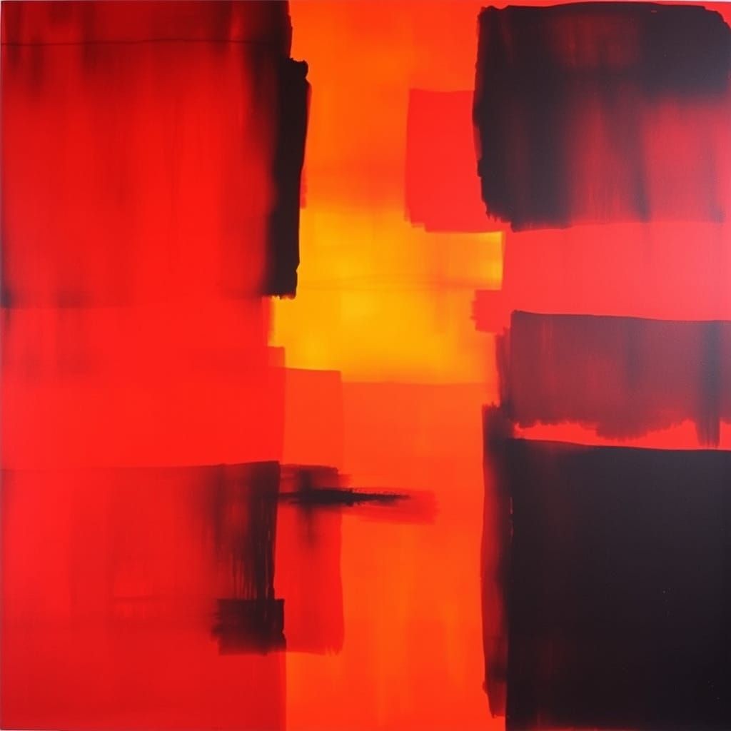 Abstract Color Fields Evoke Emotional Truth as Rothko Style