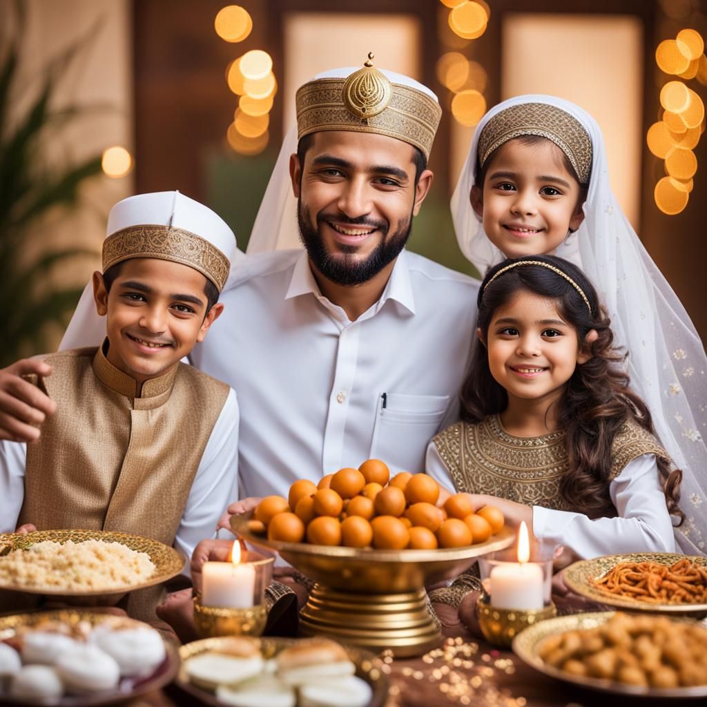 Egyptian Family Celebrates Ramadan: Professional Photography