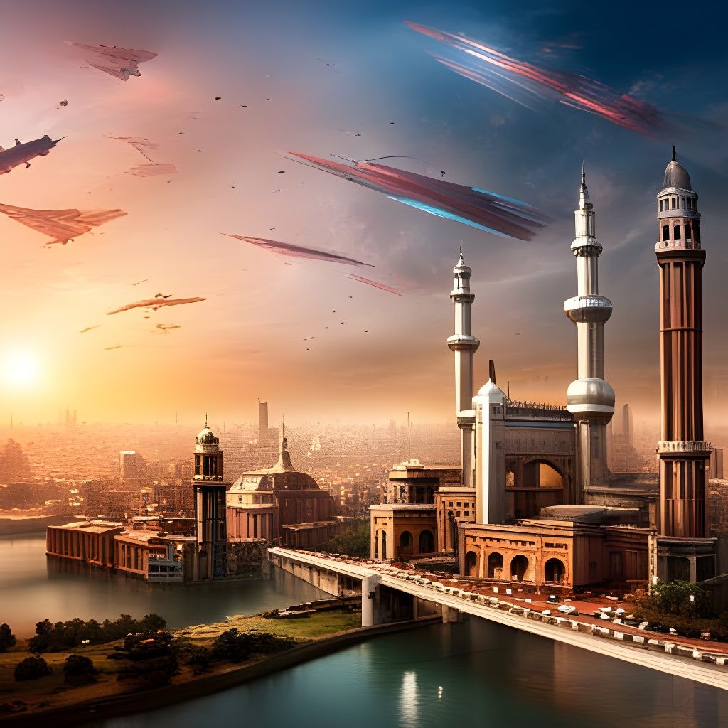 Futuristic Lahore: A Sci-Fi Cityscape
