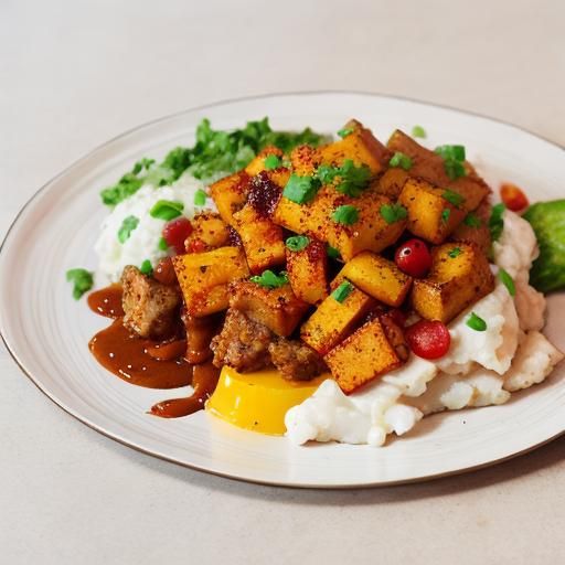 Stylized AI Image of Food