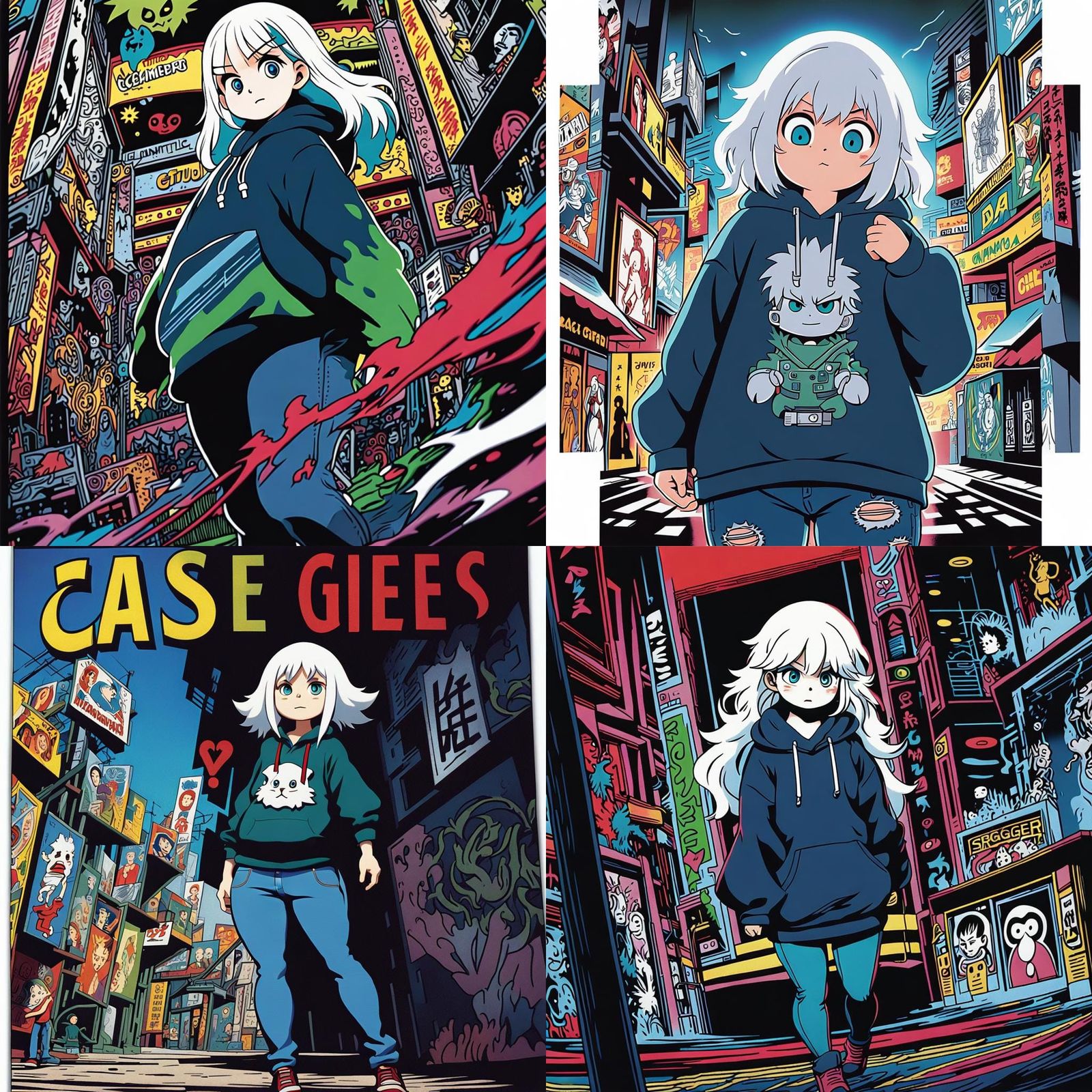 Anime Girl with Turquoise Eyes in Boku no Hero Academia Styl...