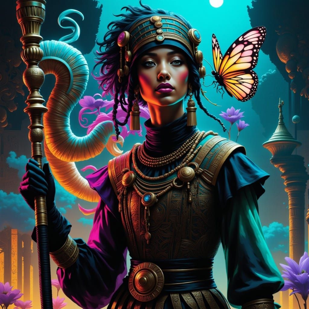 Whimsical Pirate Pixie in Steampunk Wonderland