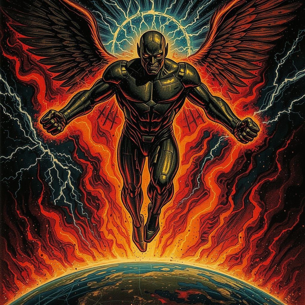 Iron Man as Cyberpunk Angel of Vengeance