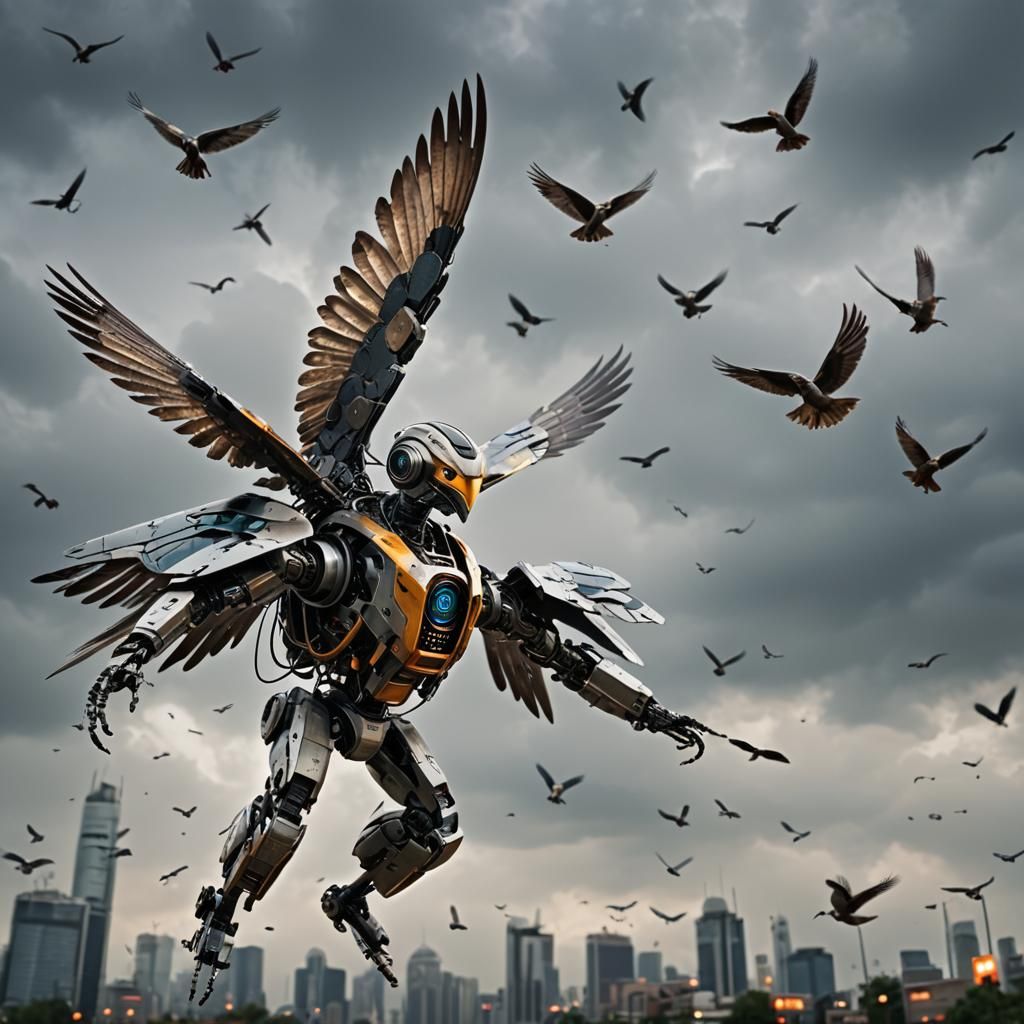 Cybernetic Bird Wins Race in Hyperrealistic Detail