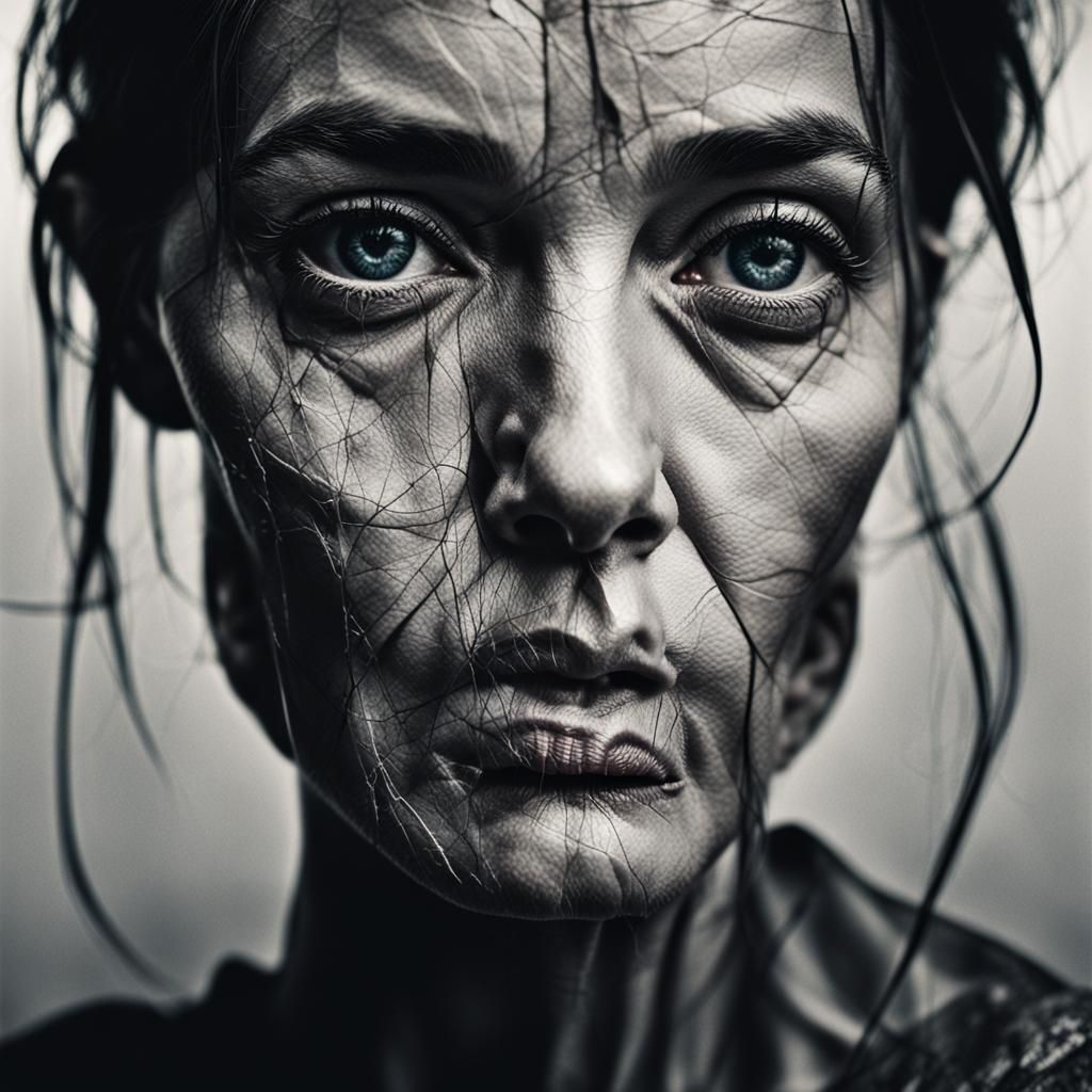 Abstract Portrait of Angelina Jolie