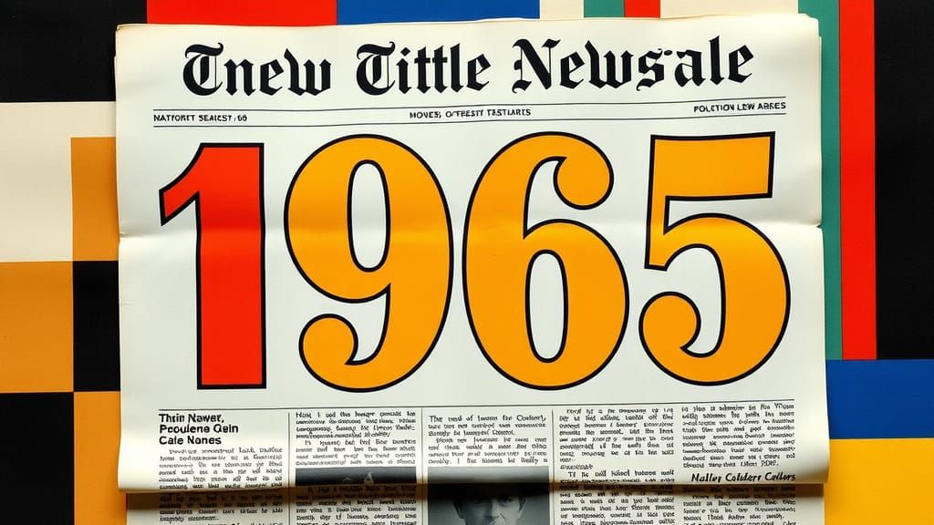 Retro Futurism Newspaper 1965