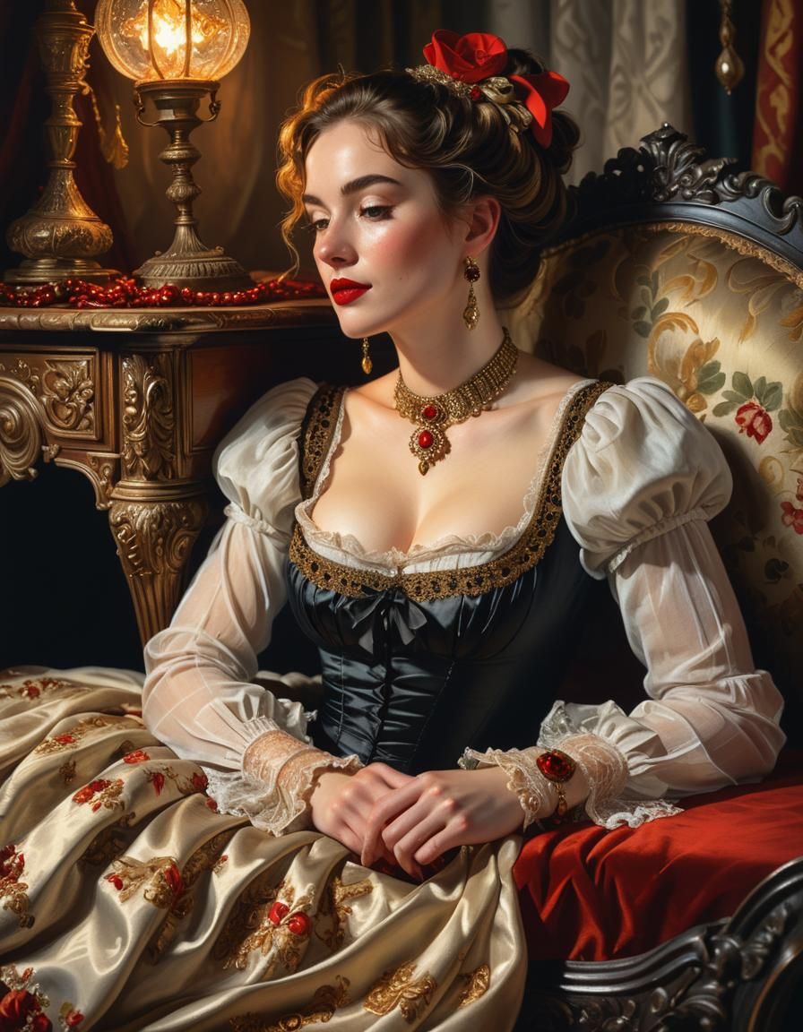 Hyperrealistic oil painting