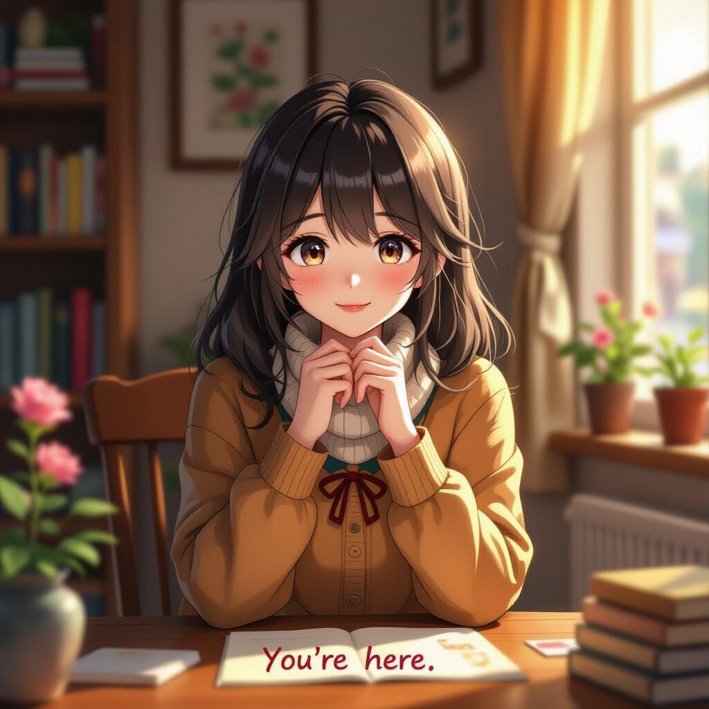 Magical Realism Scene with Painterly Softness and Warm Color...