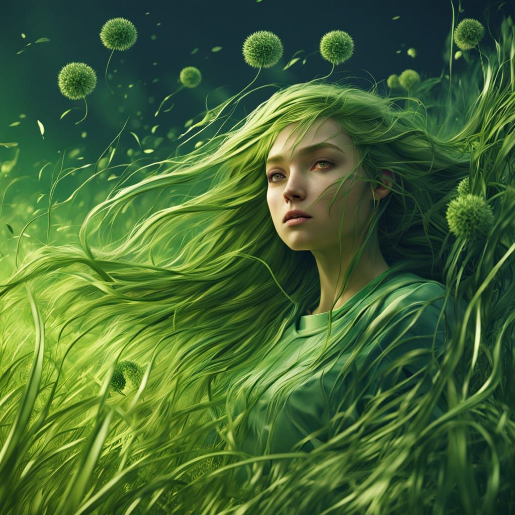 Ethereal Dryad in Fading Bloom