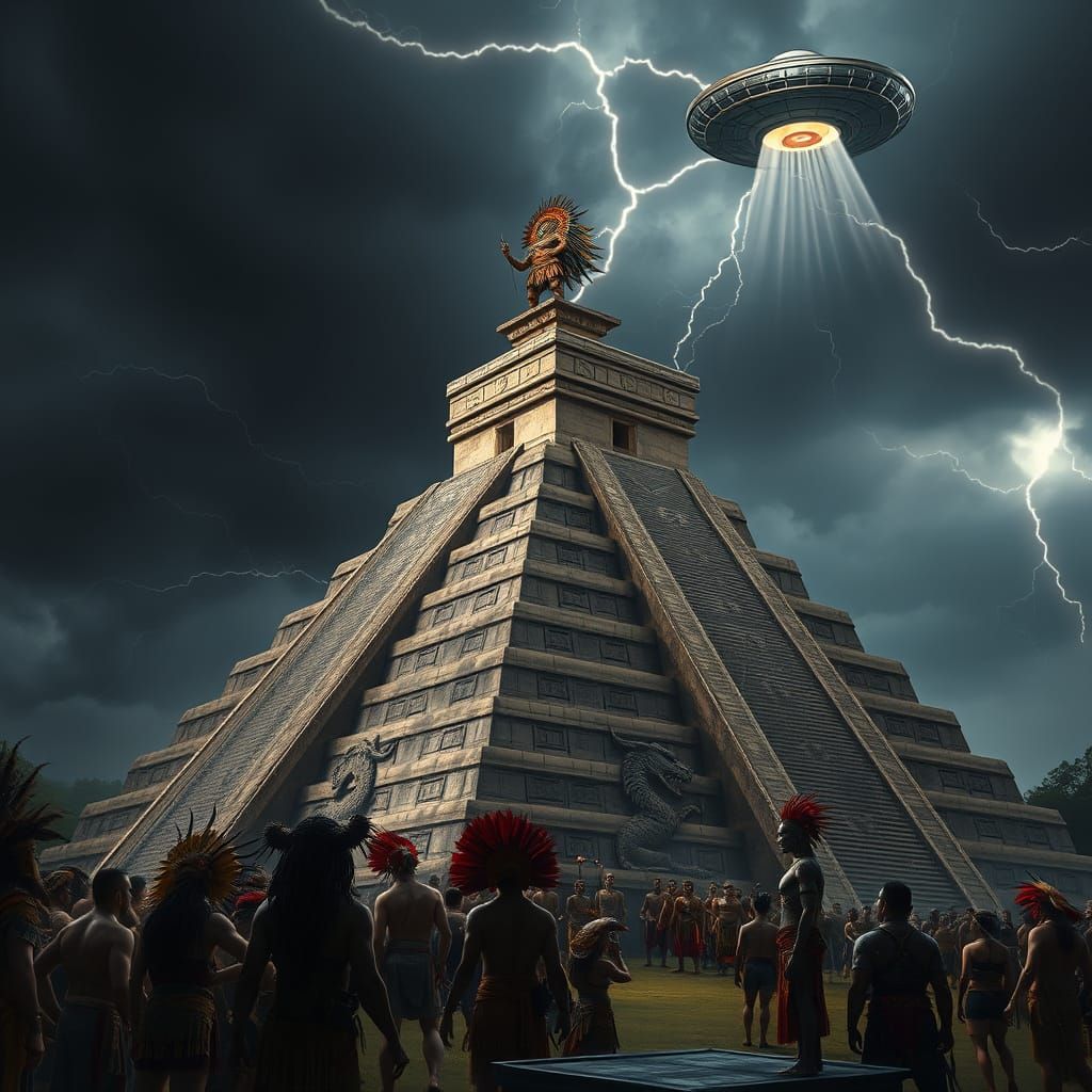 Pacal the Great at Chichen Itza Temple