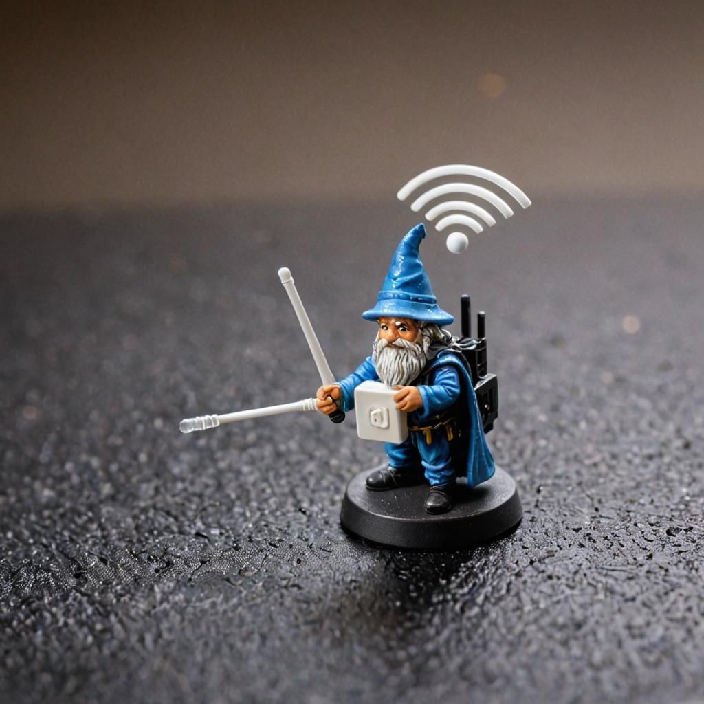 Tiny Internet Wizard: Macro Photography of Connectivity