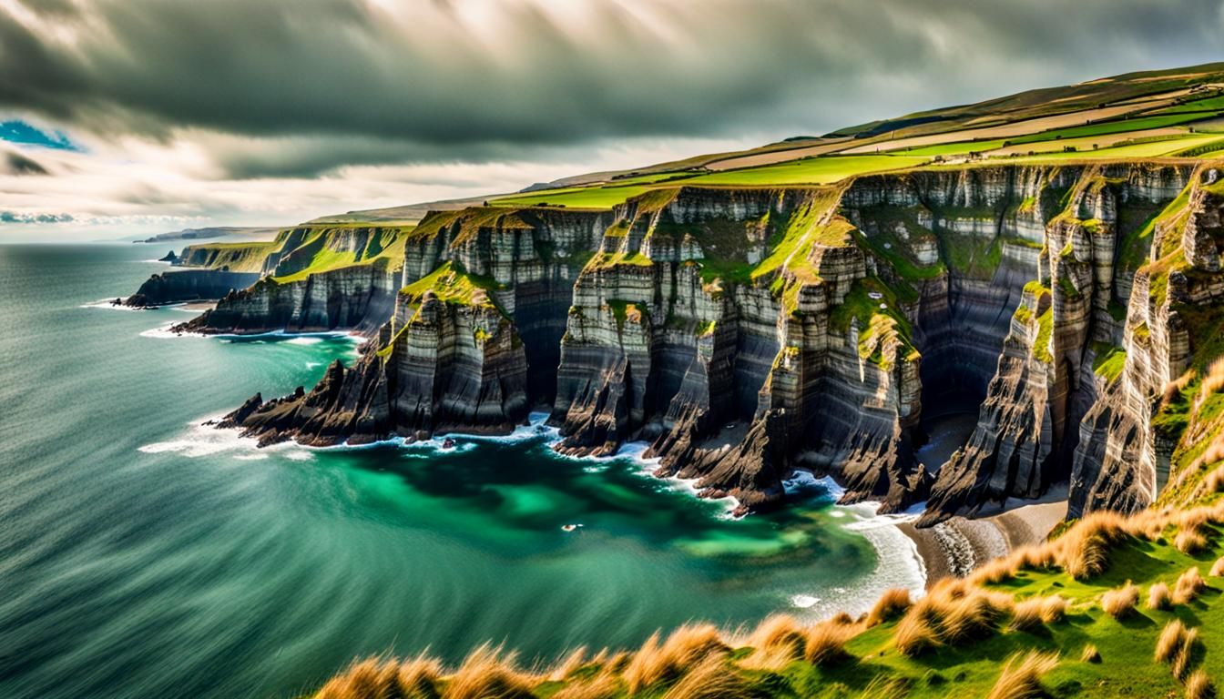 Picturesque Irish Coastline in Stunning HDR Photography