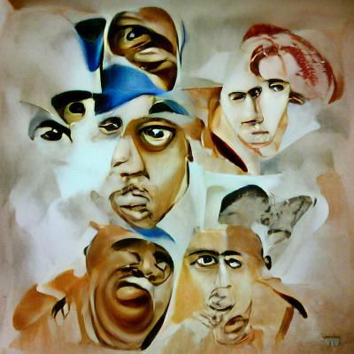 Hip Hop Legends: A Digital Art Tribute
