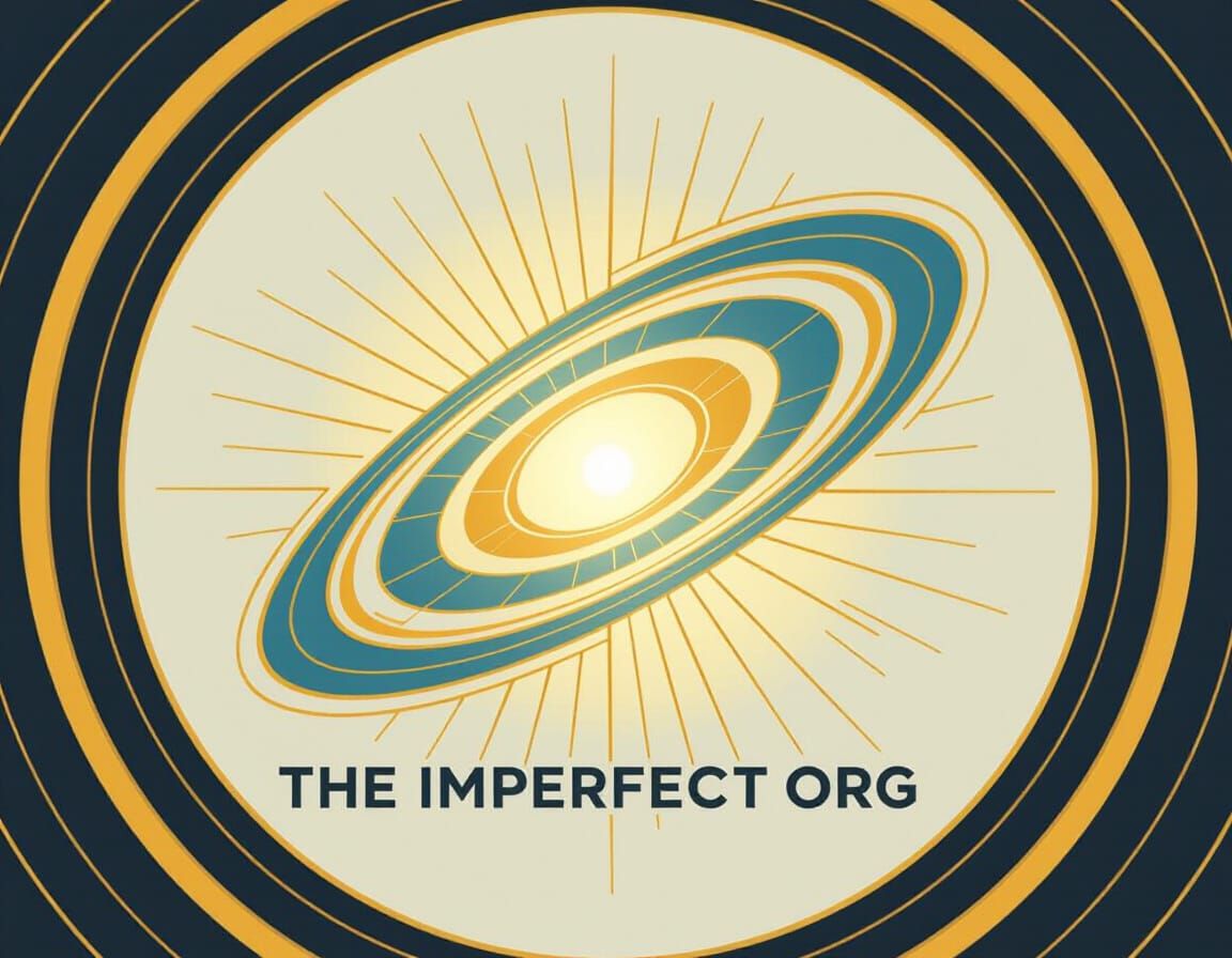 Radiant Logo with Swirling Symbol in Gold and Blue