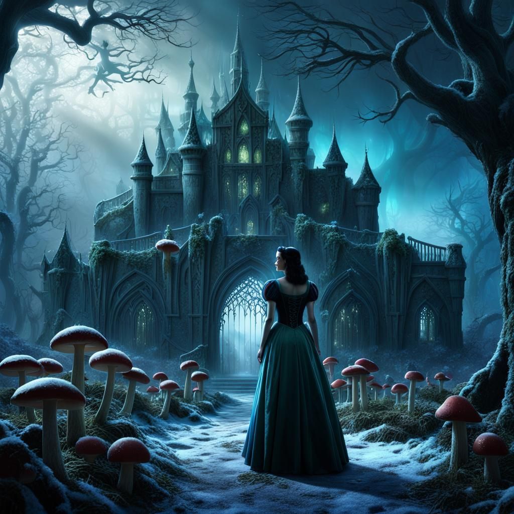 Snow White and Dwarfs in Dark Fantasy Kingdom