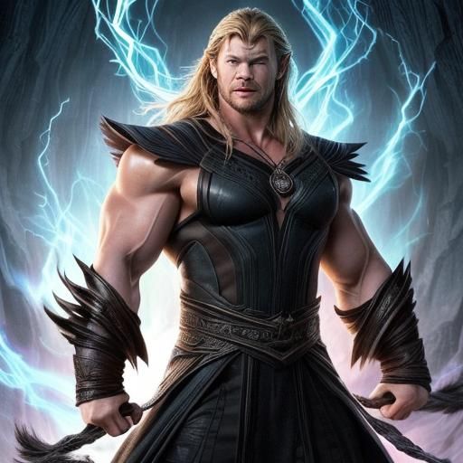 Majestic Muscular Sorcerer of Magical Prowess