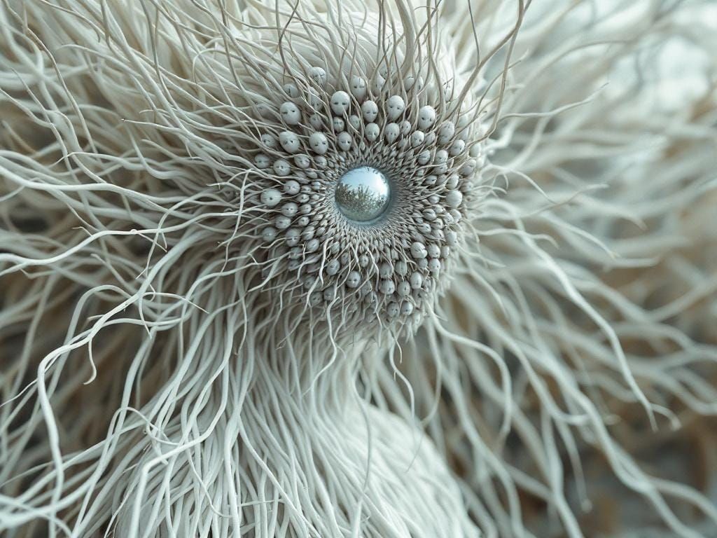 She's Hollow - Mirrors on Nature Mock Her Embodied Ivory-Whi...