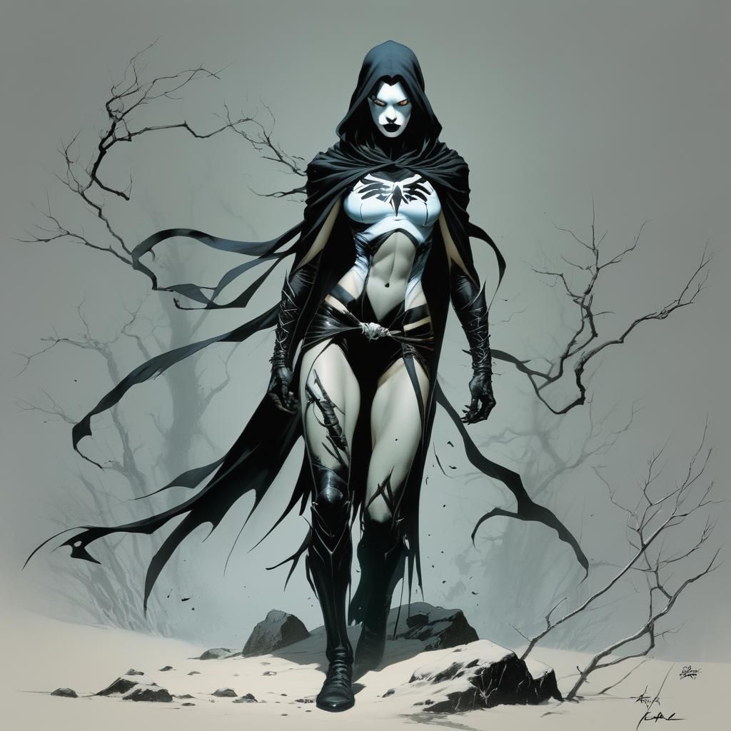 Grimdark Graphic Novel Illustration