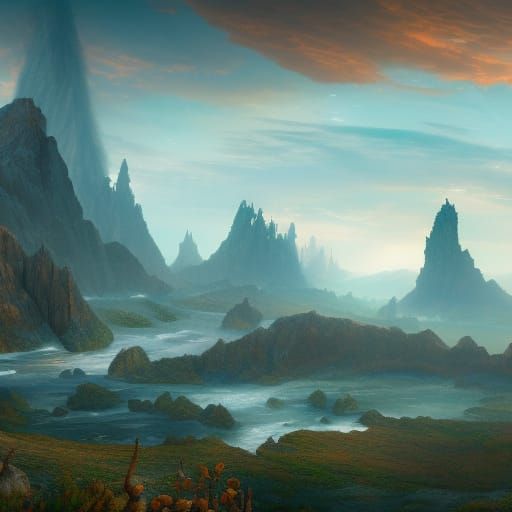 Fantastical South Dakota: Detailed Matte Painting