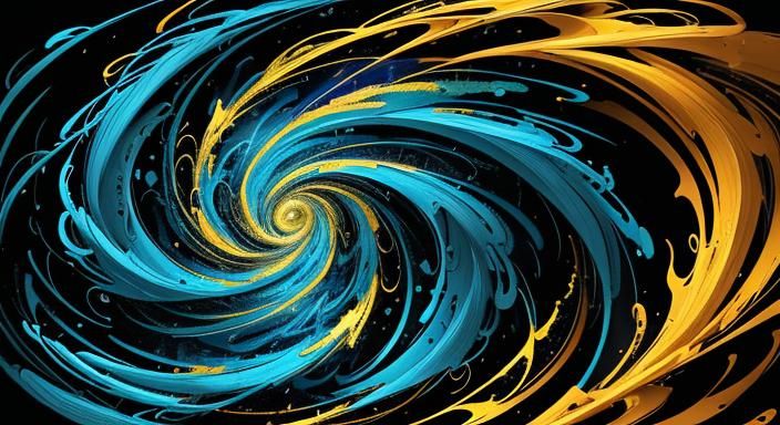 Kinetic Abstraction: Van Gogh-Inspired Energy Field