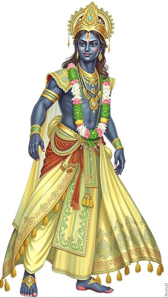 Majestic Lord Jagannath in Silk and Gold