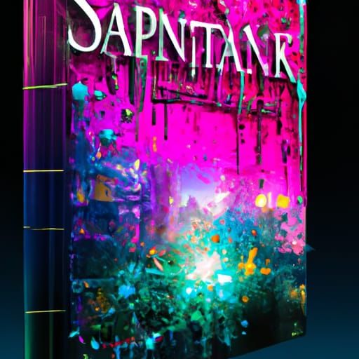 Splatterpunk Romance Book Cover in Dark Fantasy Style