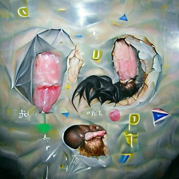 Abstract Album Cover Art in Expressionist Style