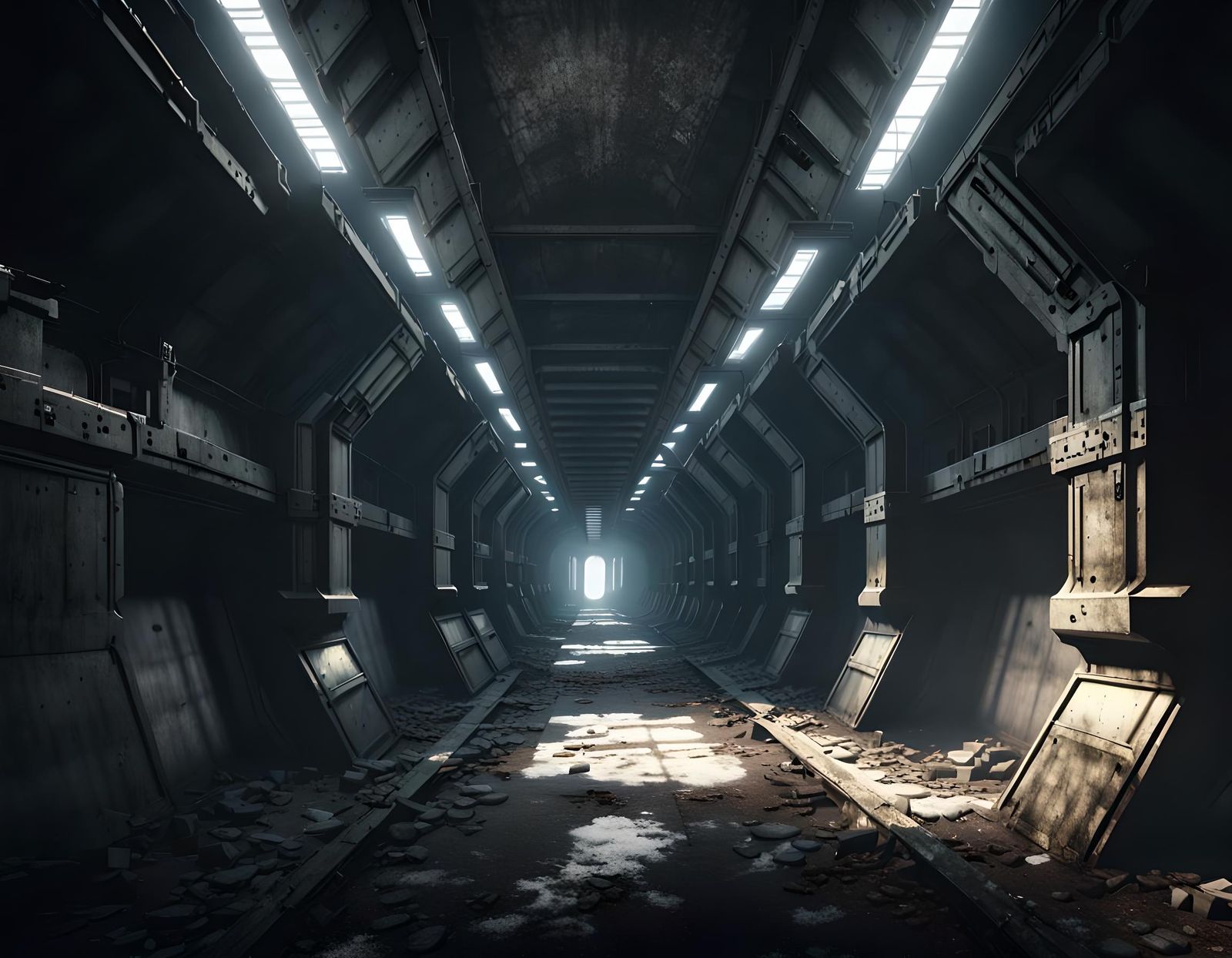 Sci-Fi Tunnel in Abandoned Soviet Building