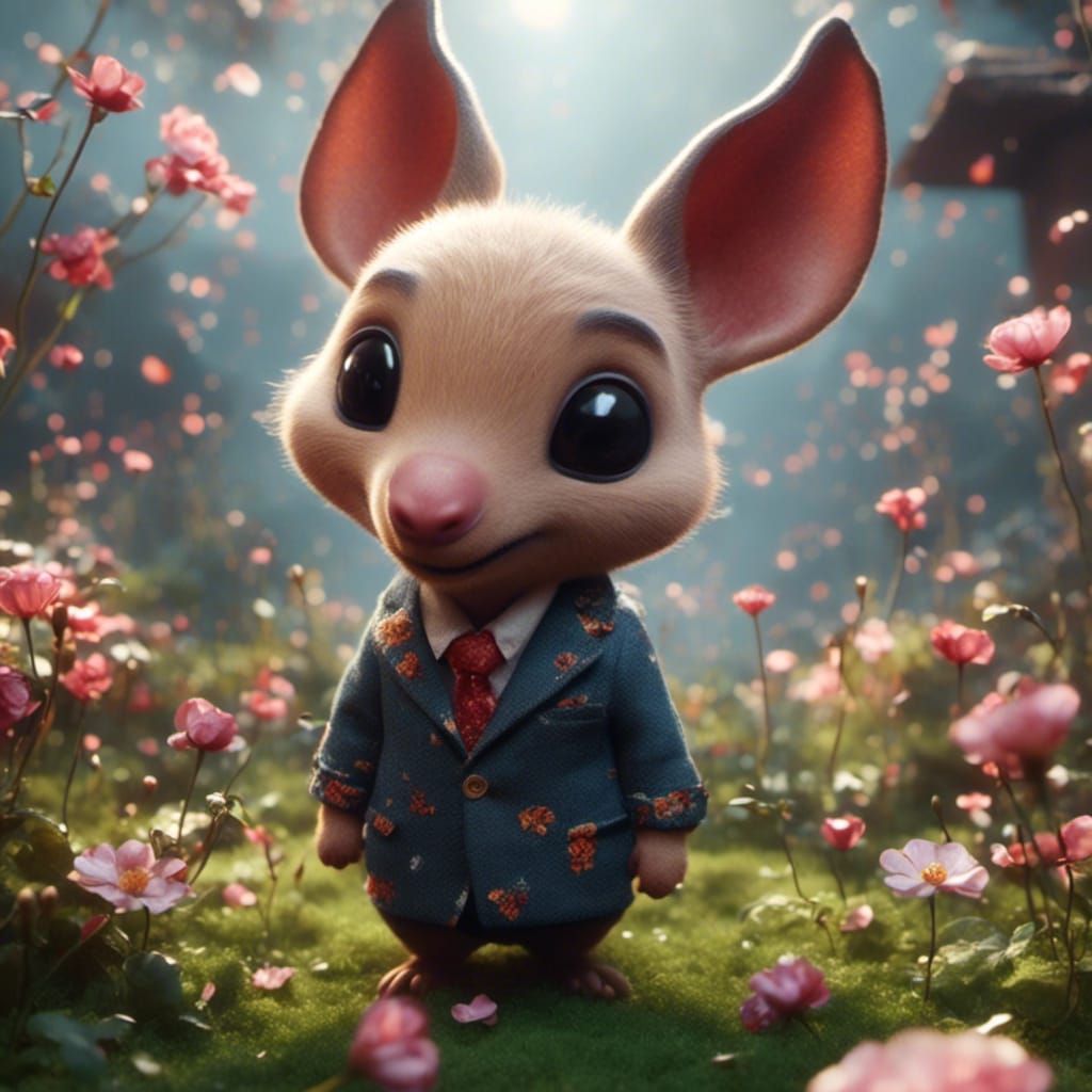 Stylized Aardvark with Big Ears