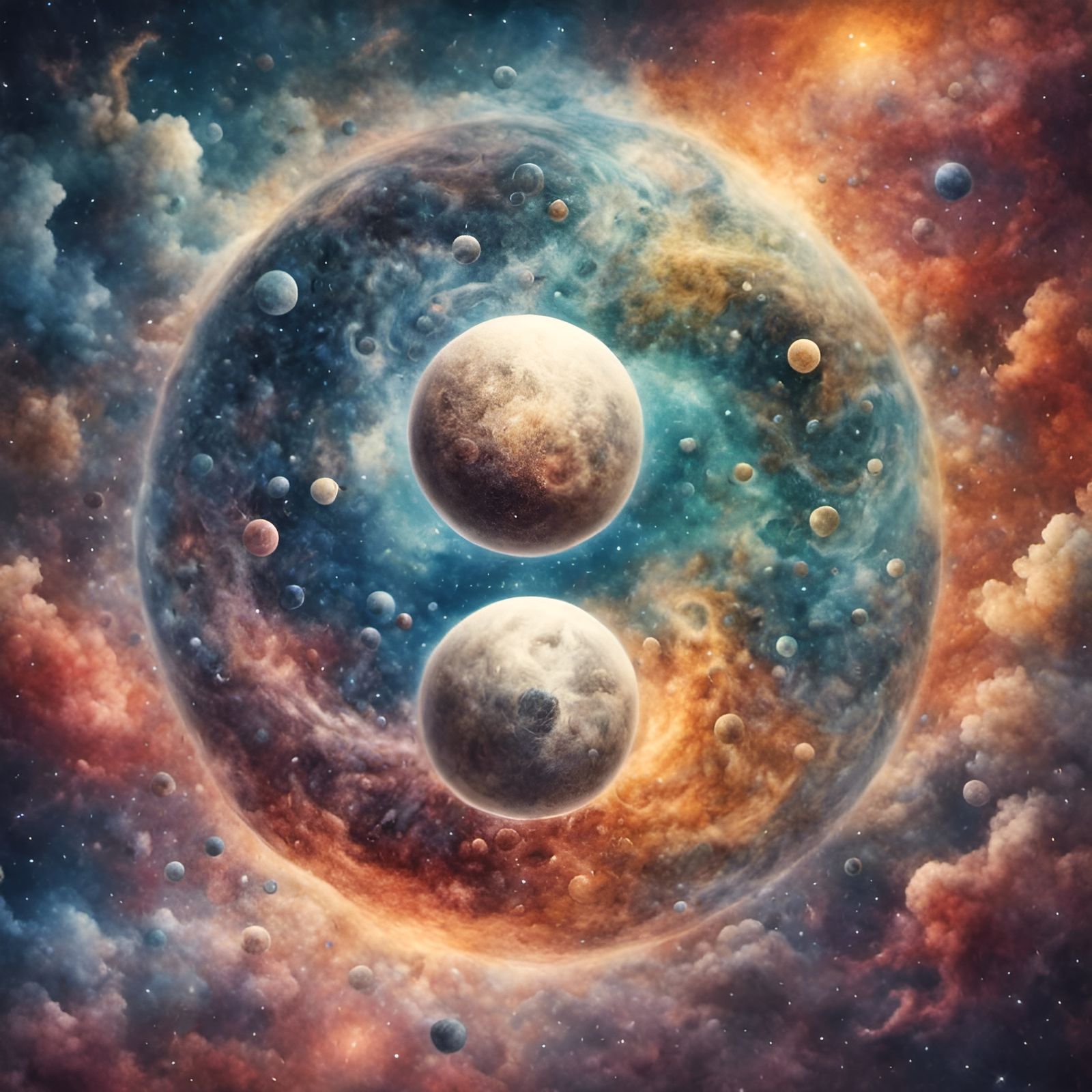 Yin Yang Music of the Spheres in Digital Art