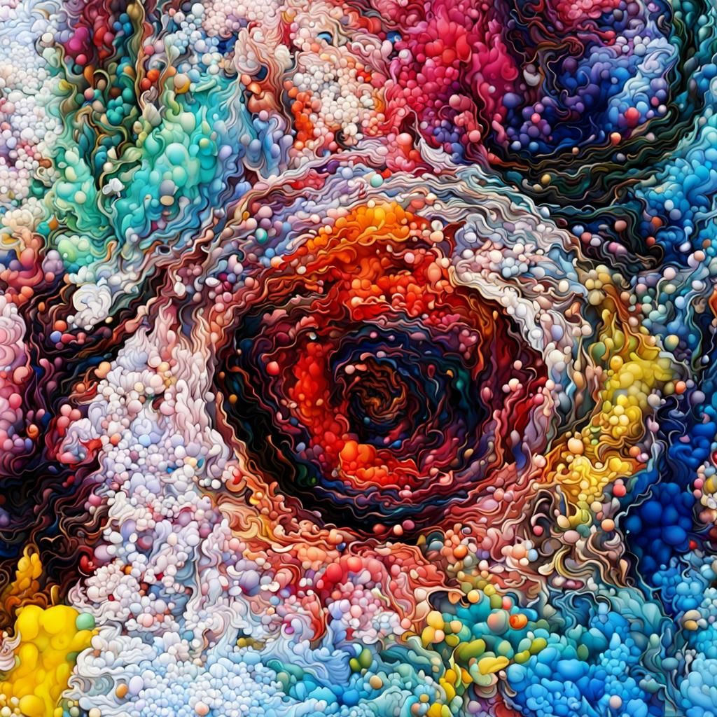 Abstract Art in Complementary Colors