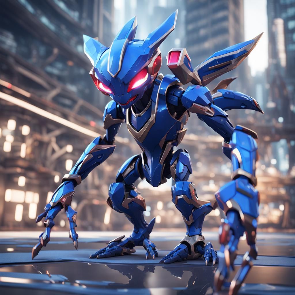 Greninja Hayabusa Fusion Pokemon with Mech Details
