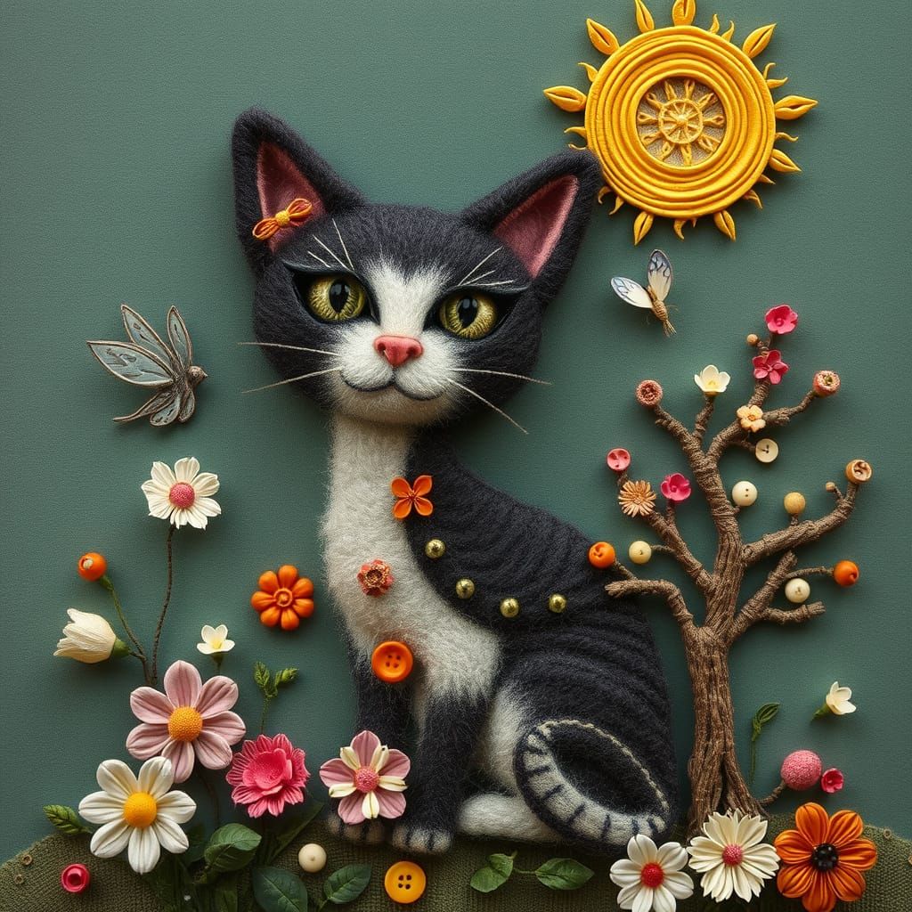 Vibrant Steampunk Mosaic