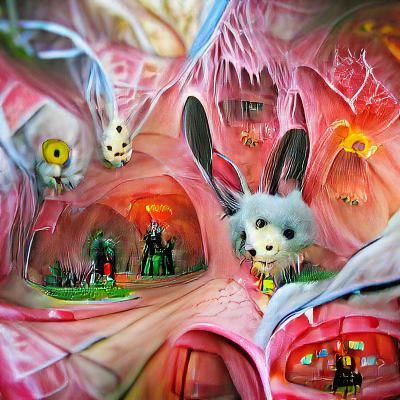 Surreal Fluffy Bunny World in Buttercup Valley