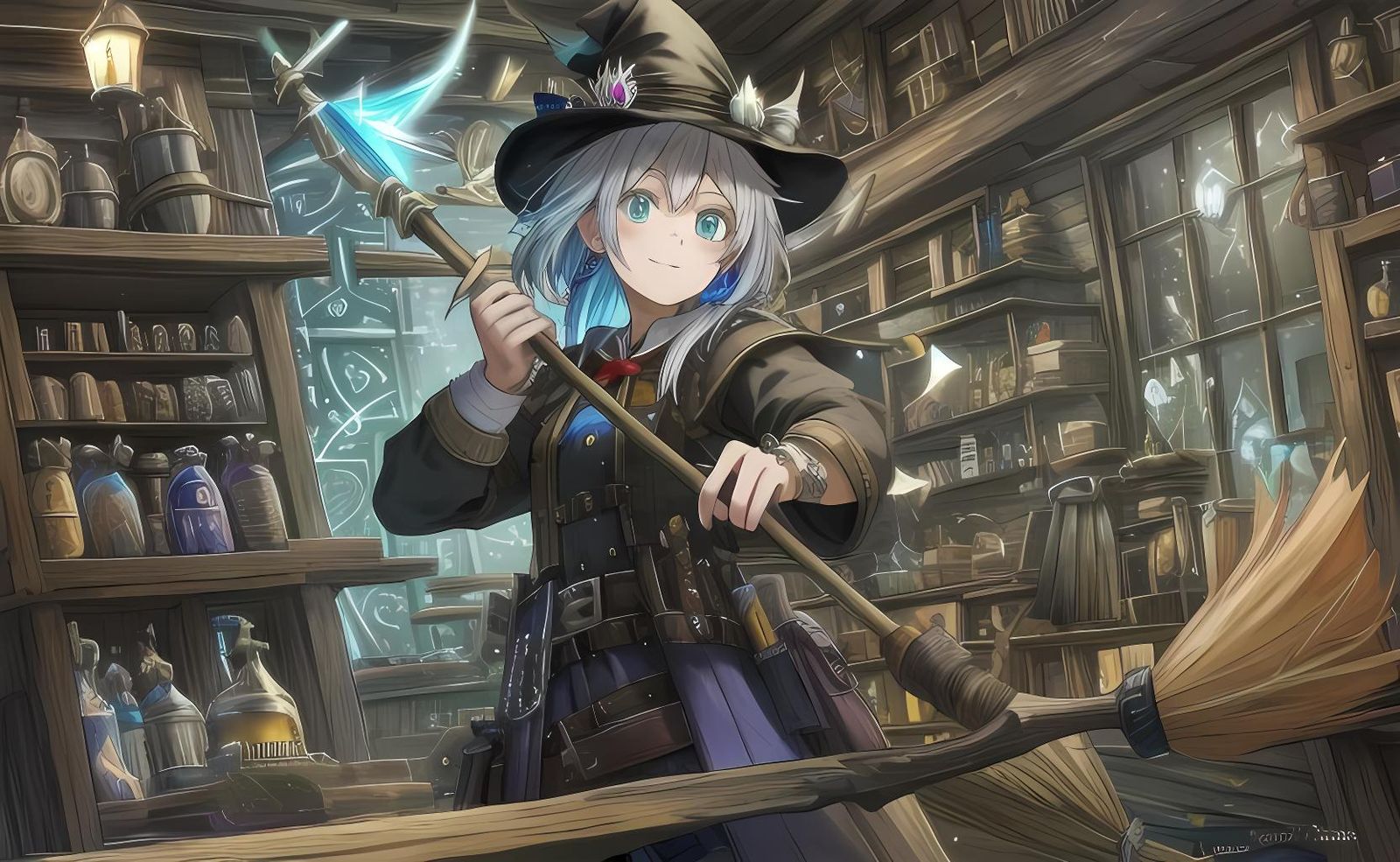 Whimsical Witch's Workshop: Crafting Magical Brooms