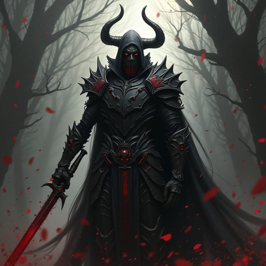 Dark Fantasy Scene in Grimdark Style