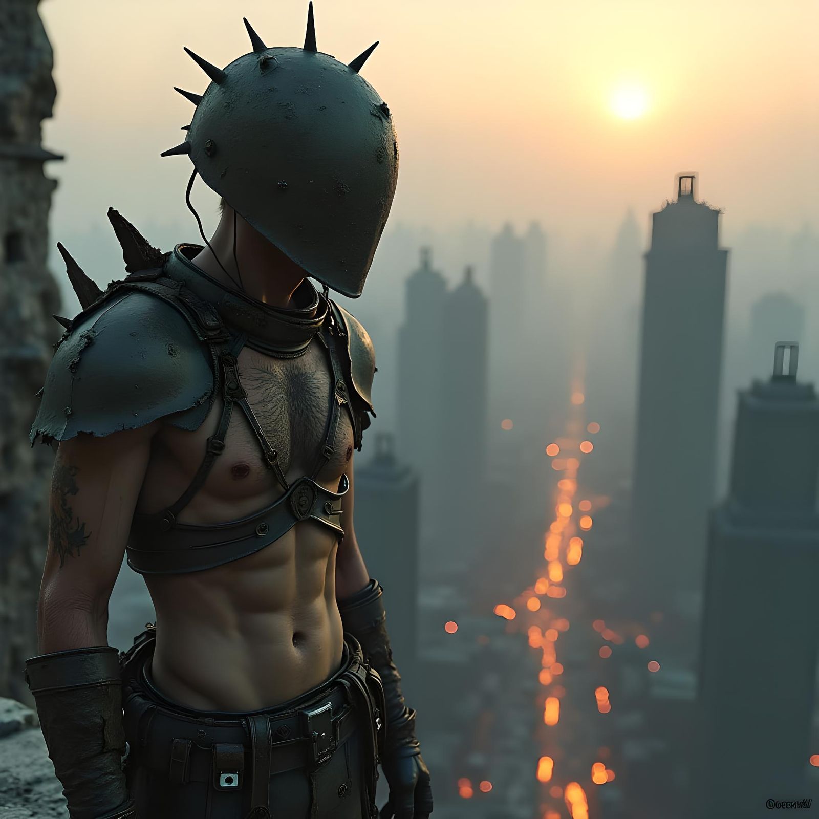 Desolate Post-Nuclear City of Mutated Renegades