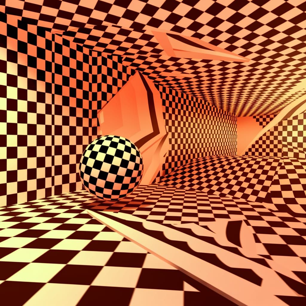 Mesmerizing 3D Rendering of Descending Patterns in Optical I...