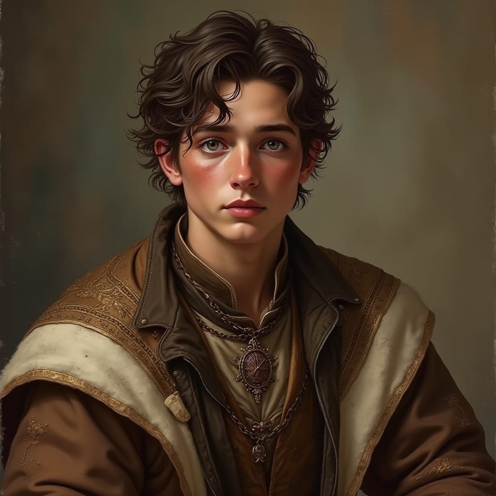 Fantasy Ruffian Portrait in Earthy Tones